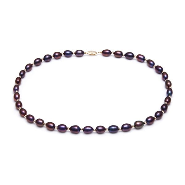 Fialový perlový náhrdelník GemSeller Jona