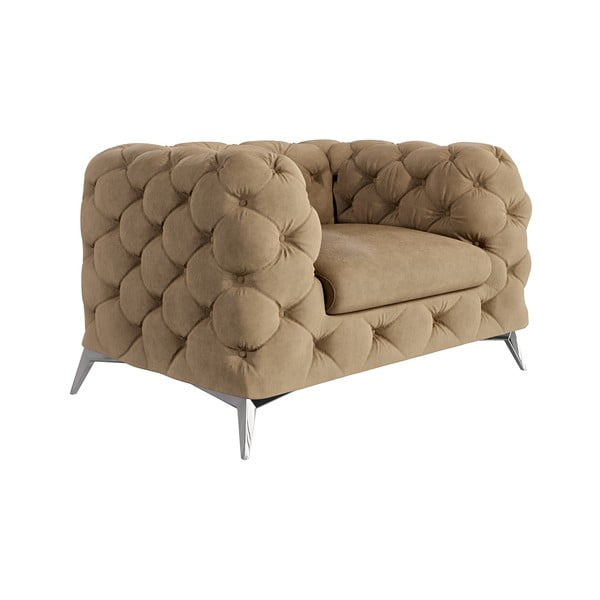 Helepruun sametist tugitool Chelsea – Ropez