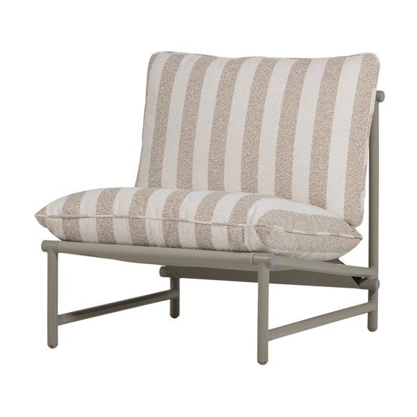 Beež metall/polsterdatud aiatool Elvo - WOOOD