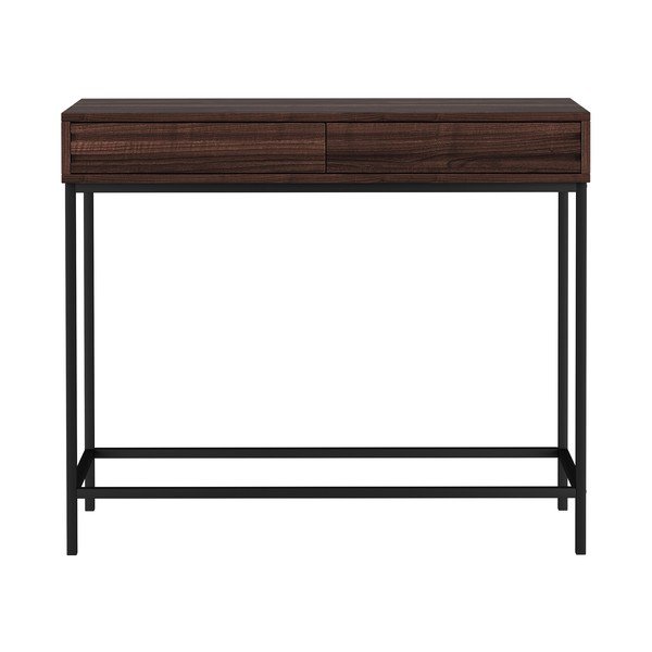 Tumepruun konsoollaud 35x90 cm Celine - Støraa-image-4