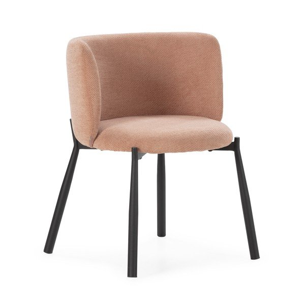 Roosad polsterdatud söögitoolid, 2 tk komplektis Ginny - MOME