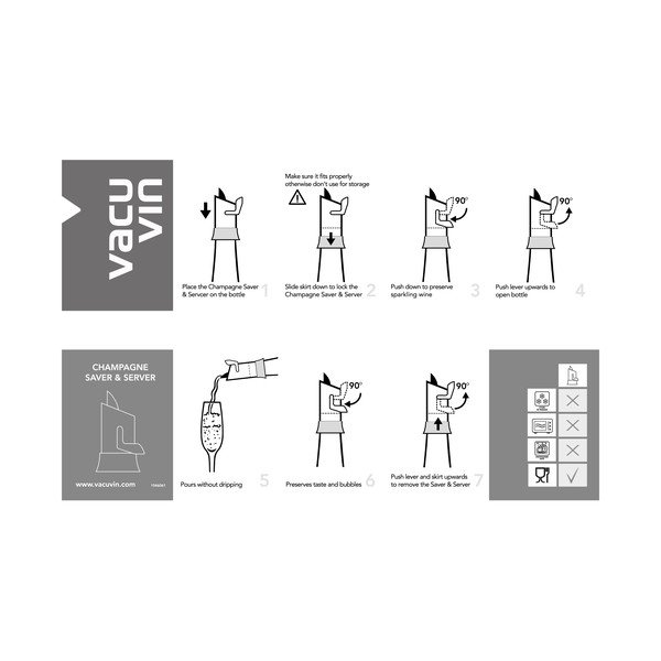 Roostevabast terasest vahuveini kork - VacuVin-image-4