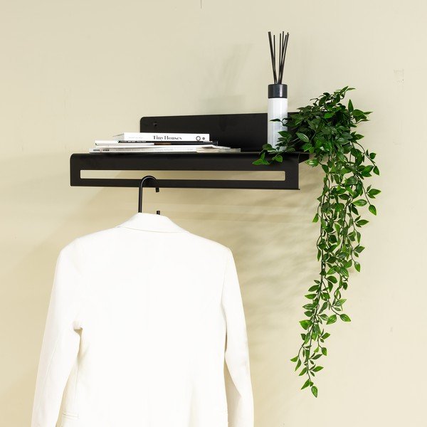 Must metallist seinanagi koos riiuliga Sway - Spinder Design-image-1