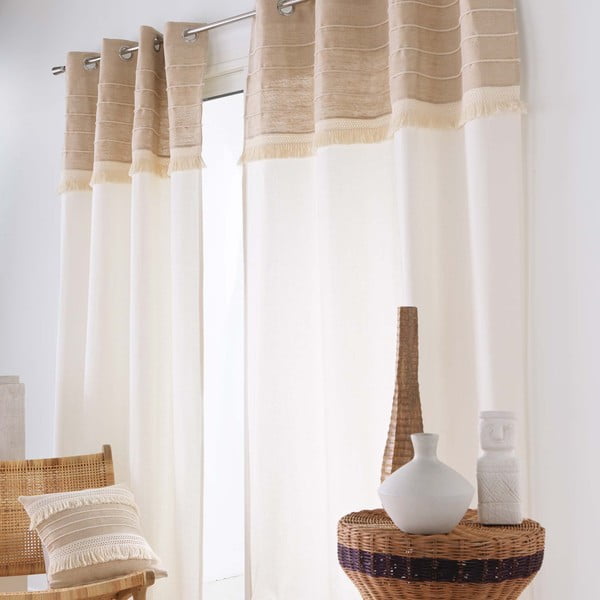 Valge-pruun kardin 140x240 cm Cirrus - douceur d'intérieur-image-2