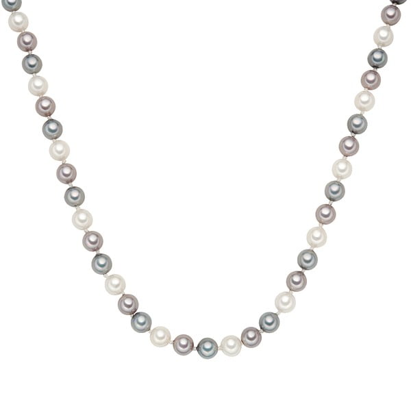 Náhrdelník s šedobílými perlami Perldesse, ⌀ 8 mm, délka 42 cm