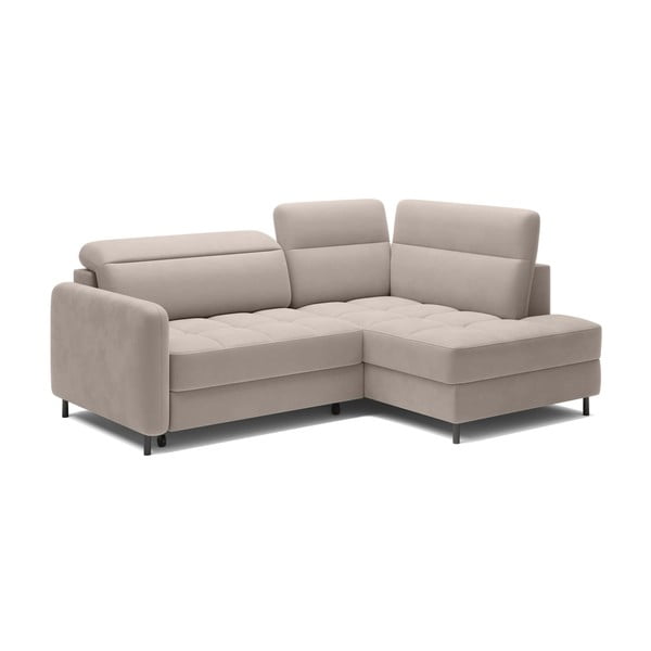 Helepruun sametist lahtikäiv/sahtliga nurgadiivan (parem nurk/L-kujuline) Barea – ELTAP-image-2