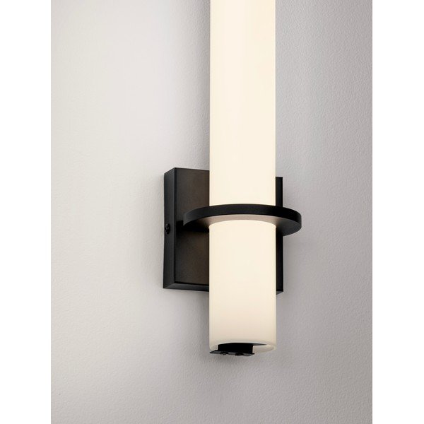 Valge/mattmust terasest LED-seinavalgusti Luca - Nova Luce-image-3