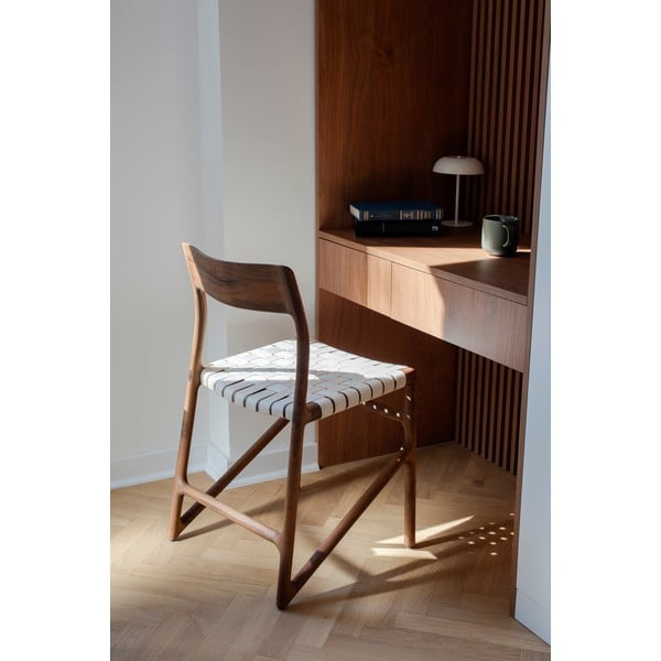 Pruun-kreem söögitool Fawn - Gazzda-image-1