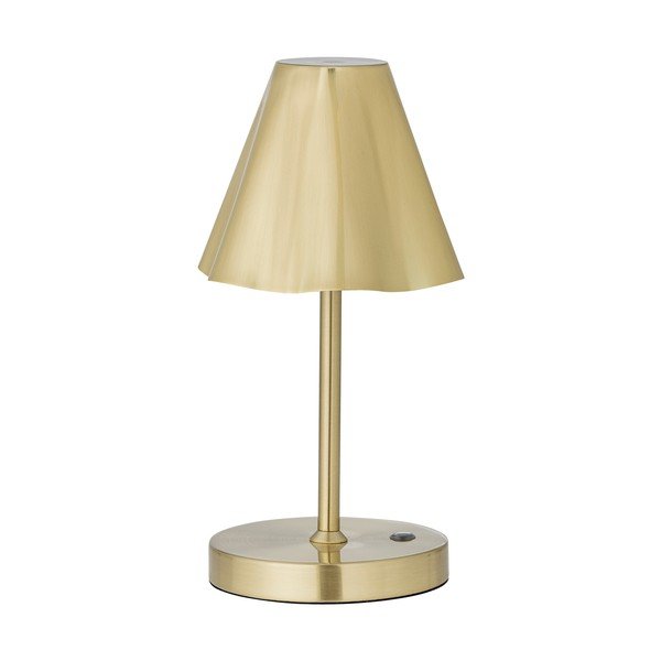 Messingivärvi LED-lauavalgusti metallist varjuga (kõrgus 28 cm) Lianna - Bloomingville
