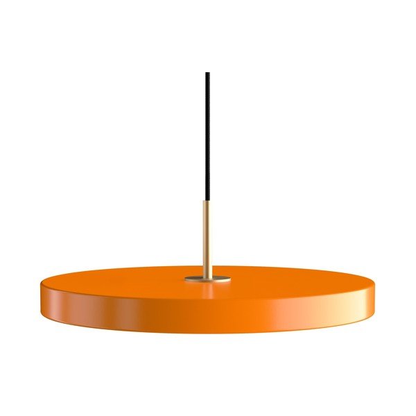 Oranž LED rippvalgusti metallist lambivarjuga ø 43 cm Asteria Medium - UMAGE
