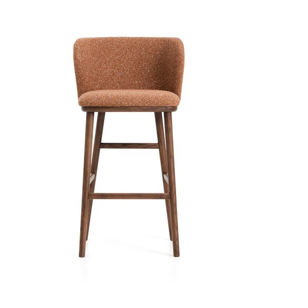 Terrakota värvi polsterdatud baaritool (istme kõrgus 75 cm) Ciselia - Kave Home-image-4