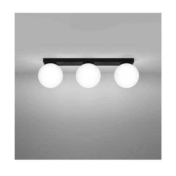 Must laevalgusti klaasist lambivarjundiga ø 12 cm Umerta - Sollux-image-2