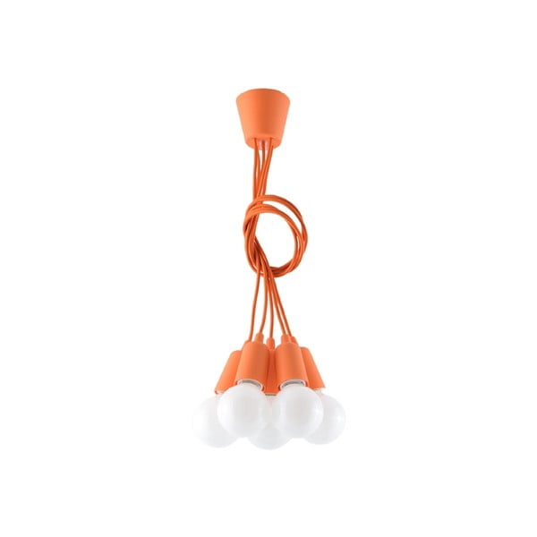 Oranž rippvalgusti ø 25 cm Rene - Nice Lamps