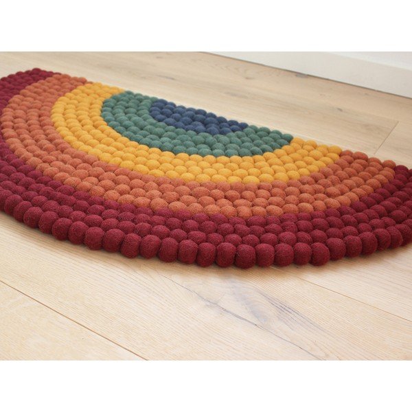 Laste pallivillane vaip pallivaibad Multi Rainbow - Wooldot-image-1