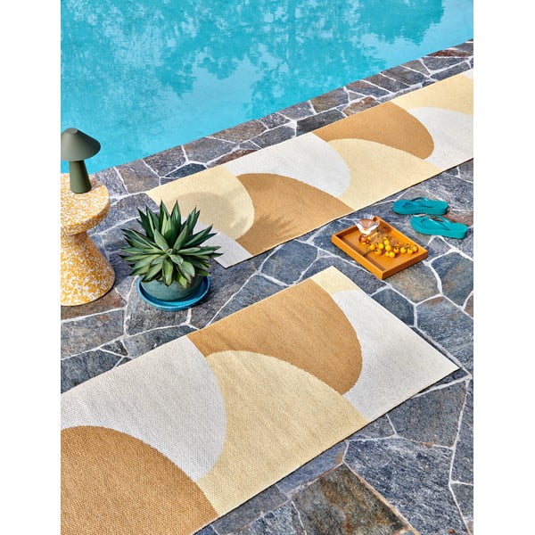 Ookerkollane sise/välisvaip 70x90 cm Hill Ochre Pale Yellow – Pappelina-image-4