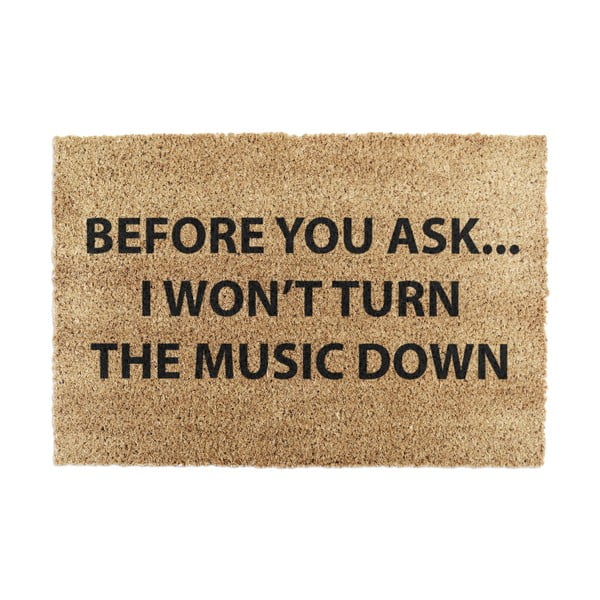 Kookoskiududest matt  40x60cm Loud Music - Artsy Doormats