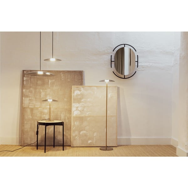 Hall-kuldne dimmerdatav LED-põrandavalgusti klaasist varjuga (kõrgus 132 cm) Float - Zuiver-image-2