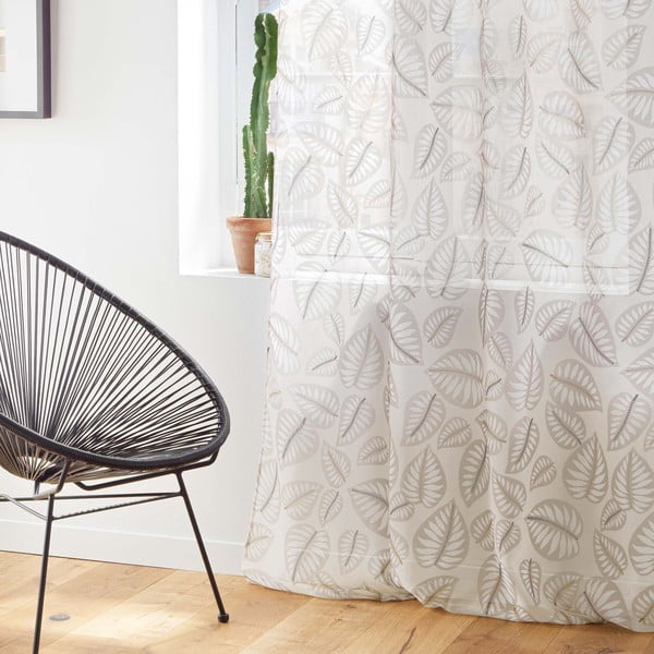 Beež voile kardin 140x240 cm Alma - douceur d'intérieur-image-3