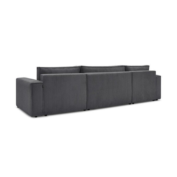 Tumehall velvetist U-kujuline nurgadiivanvoodi Nihad - Bobochic Paris-image-4