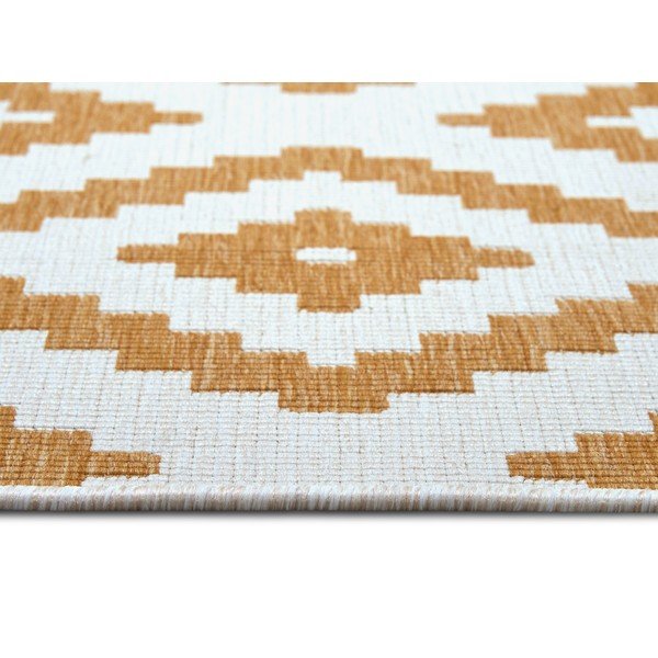 Ookerkollane-valge õuevaip 120x170 cm Malta - NORTHRUGS-image-3