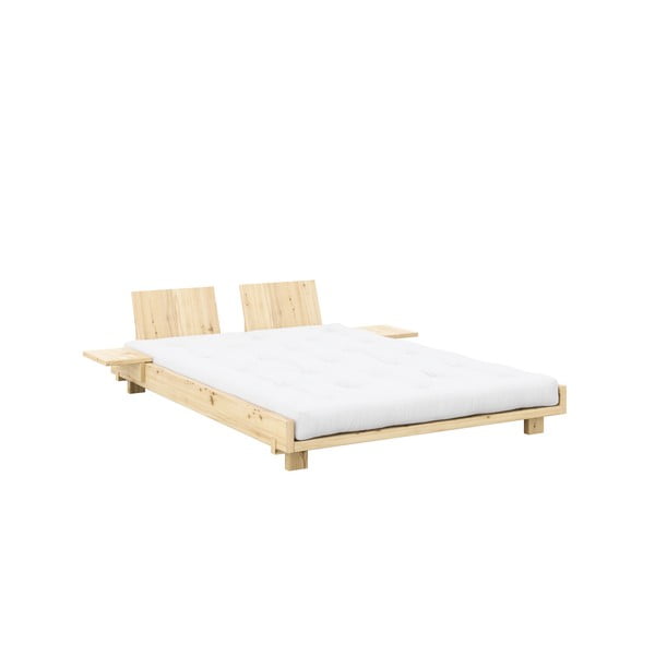 Männipuidust kaheinimesevoodi koos voodipõhjaga 180x200 cm Social Bed - Karup Design