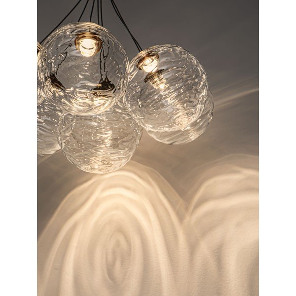 Messingivärvi klaasist hämardatav LED-rippvalgusti, läbimõõduga 42 cm Blazik - Nova Luce-image-1
