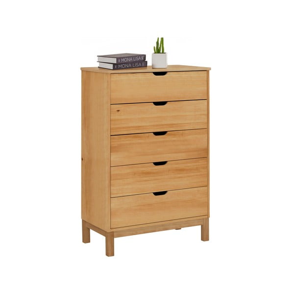 Kõrge männipuidust kapp 113x39 cm Post - Støraa-image-2