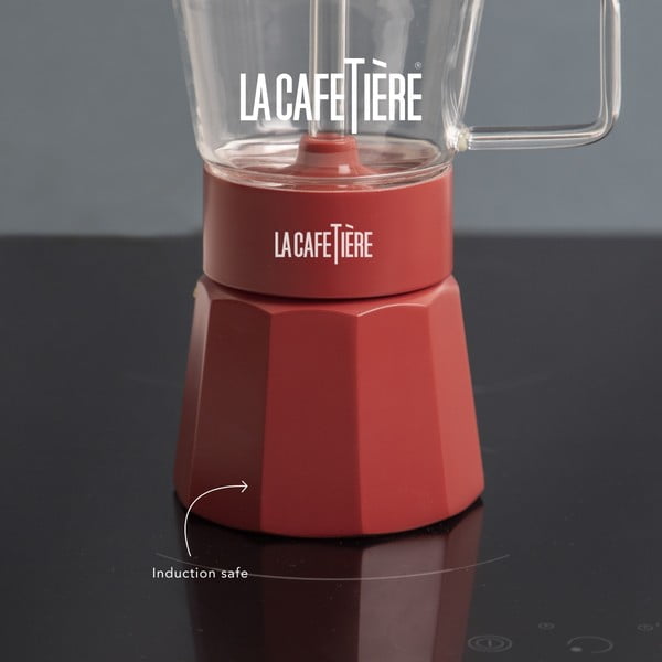 Punane roostevabast terasest mokka teekann 0,29 l La Cafetiere Verona - Kitchen Craft-image-3