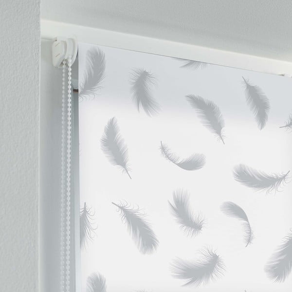 Valge tekstiilist ruloo 60x90 cm Envolea - douceur d'intérieur-image-1