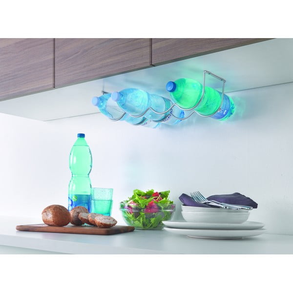 Seinale paigaldatav metallist veinihoidik 4 pudelile My-Bottle - Metaltex-image-1