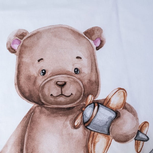 Puuvillane laste voodipesu 100x135 cm Medvídek "Plane" - Jerry Fabrics-image-4