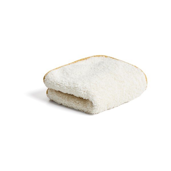 Kollane/valge frotee-puuvillane rätik 30x50 cm Sedora - Kave Home