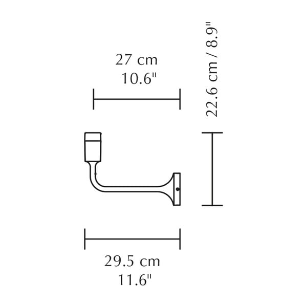 Hõbedane metallist seinavalgusti ilma lambivarjuta Santé - UMAGE-image-4