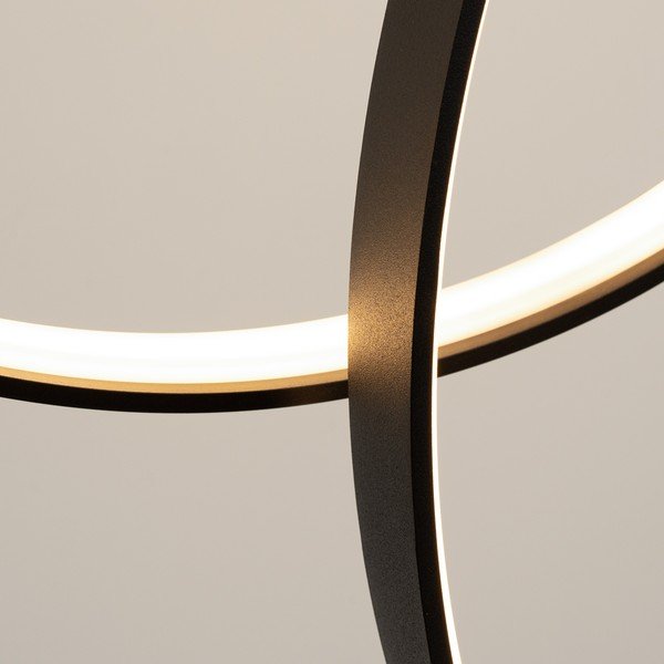 Must alumiiniumist LED-rippvalgusti RIO - Thoro-image-4