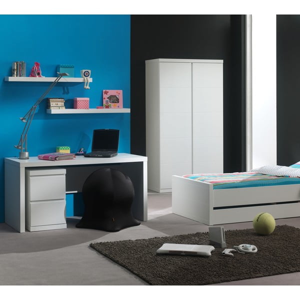 Valge kirjutuslaud - Vipack Lara, pikkus 70 cm-image-1