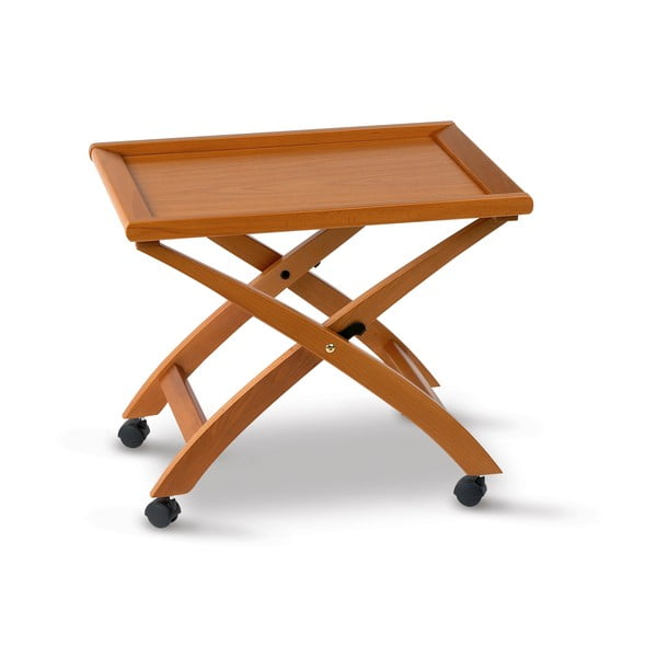 Pojízdný servírovací stolek z bukového dřeva Arredamenti Italia Billy