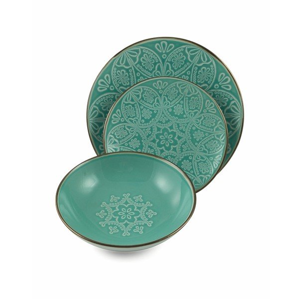 18dílná sada barevného nádobí z kameniny Villa d'Este Baku-image-1