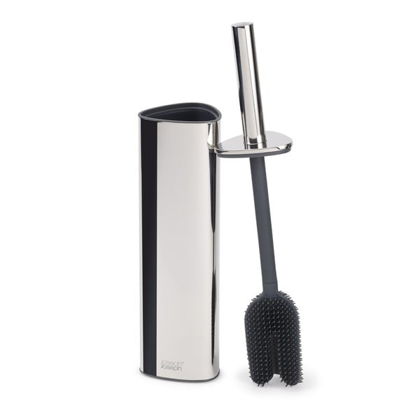 Hõbedast roostevabast terasest tualetthari Flex - Joseph Joseph-image-4