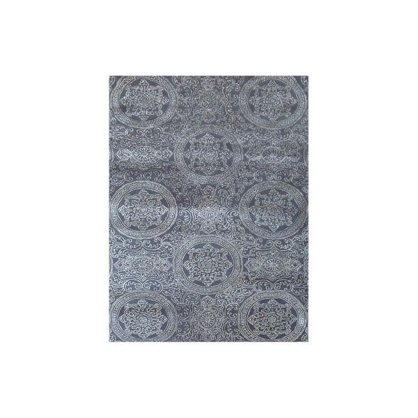 Ručně tkaný koberec Ring, 140x200 cm, šedý