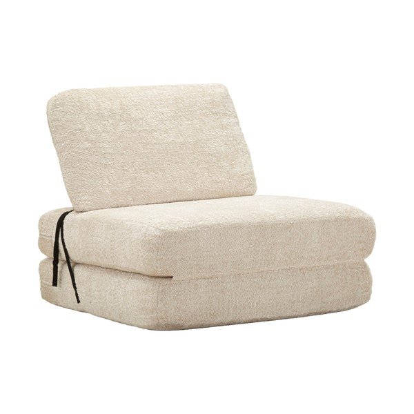 Valge diivanitool, mis on valmistatud buklee kangast Faster - Mauro Ferretti