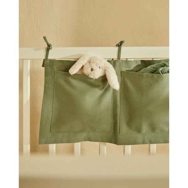 Roheline puuvillane voodivooder 45 cm Laily - Kave Home-image-1