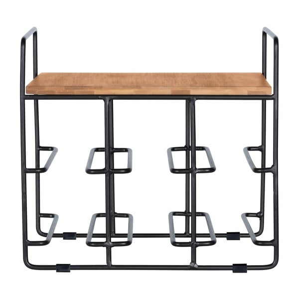 Alus 6 veinipudelile bambusest riiuliga Loft - Wenko-image-1