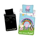 Puuvillane helendava efektiga laste voodipesu 140x200 cm Peppa Pig - Jerry Fabrics