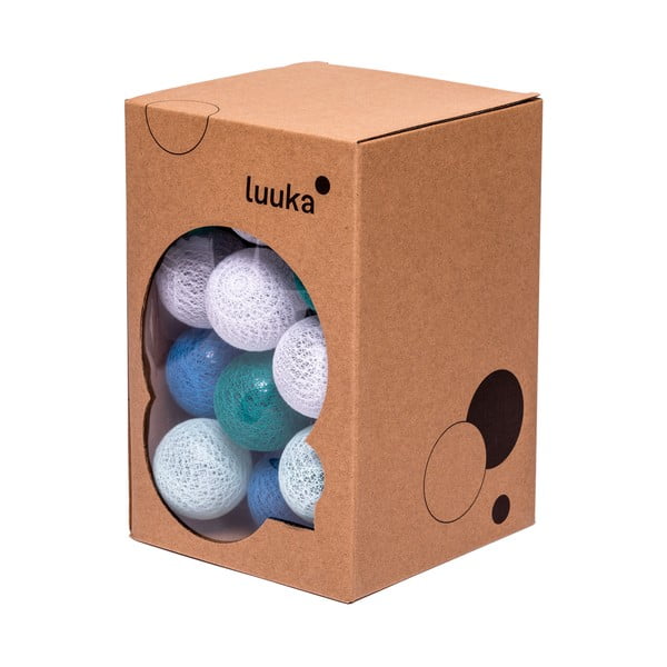 Türkiissinine akutoitega valguskett LED-pirnidega , 30 valgustit - LUKKA-image-2