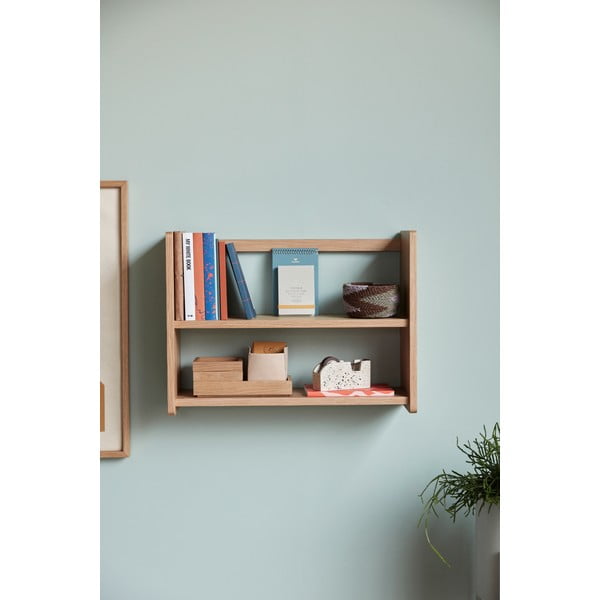 Naturaalses toonis tammepuidust riiul 60 cm Nomad - Hübsch-image-2
