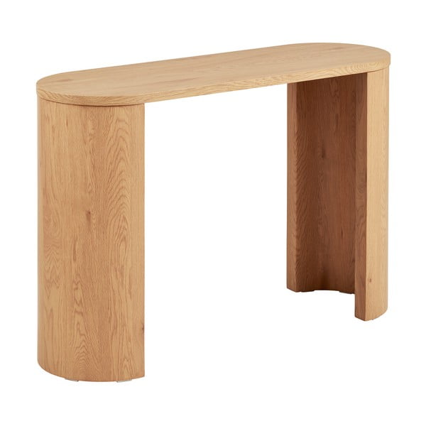 Konsoollaud tammepuidu imitatsiooniga 38x114 cm Bibione – House Nordic