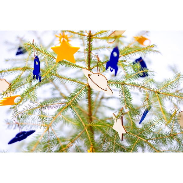 8 puidust jõulukaunistuste komplekt Medium - Spira-image-4