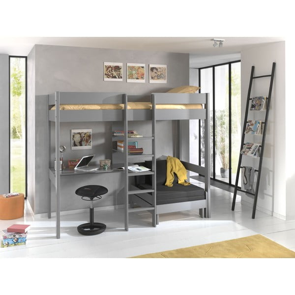 Hall tõstetud lastevoodi 90x200 cm Pino - Vipack-image-2