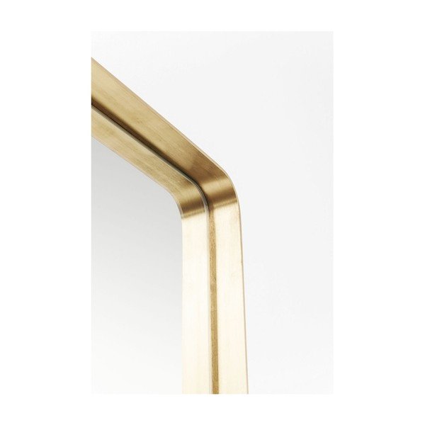 Zrcadlo s rámem v mosazné barvě Kare Design Rectangular, 200 x 70 cm-image-4