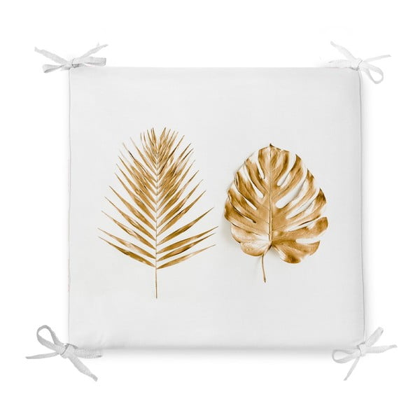 Puuvillasegust diivan Golden Leaves, 42 x 42 cm - Minimalist Cushion Covers
